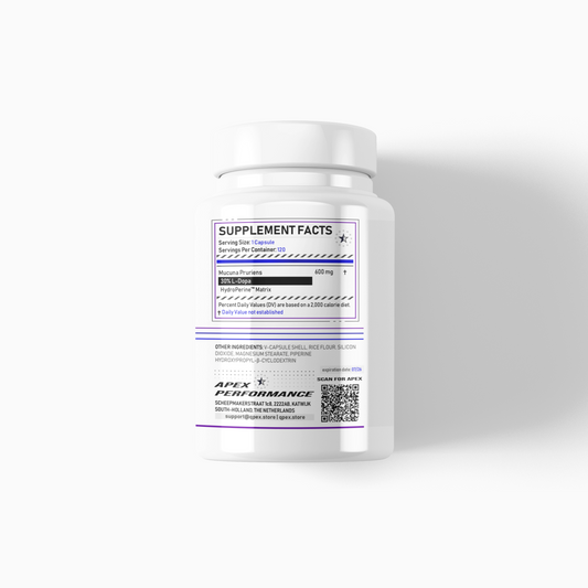 Mucuna Pruriens 30% L-Dopa with HydroPerine™ - 120 V-Capsules