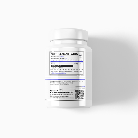 Shilajit+ 70% Fulvic Acids with HydroPerine™ - 120 V-Capsules